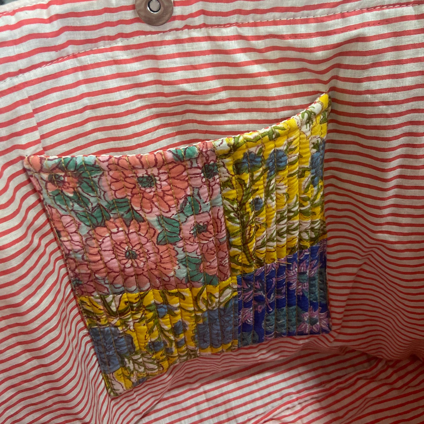 Multicolor Patchwork Tote Bag