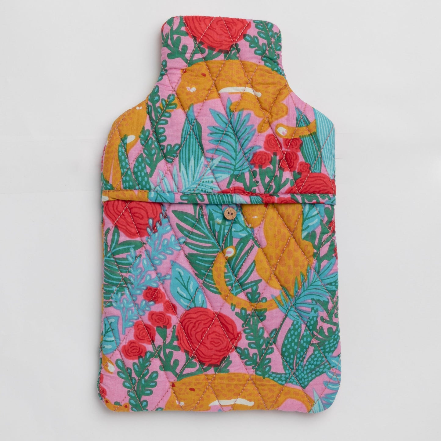 Multicolor Tropical Floral Paradise Hot Water Bag Cover