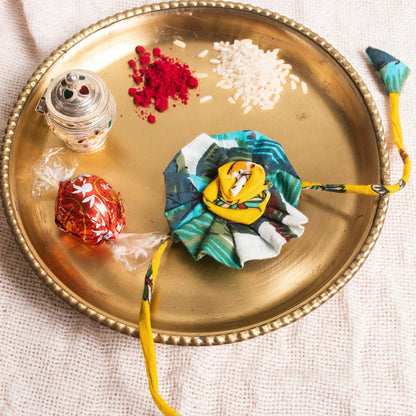 Zero Waste Tropical Flower Rakhi-Rakhis-House of Ekam