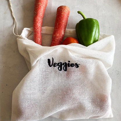 Cotton Reusable Embroidered Grocery Bags-Bags-House of Ekam