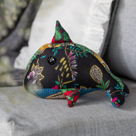 Zero Waste Whale Soft Toy-Toys-House of Ekam